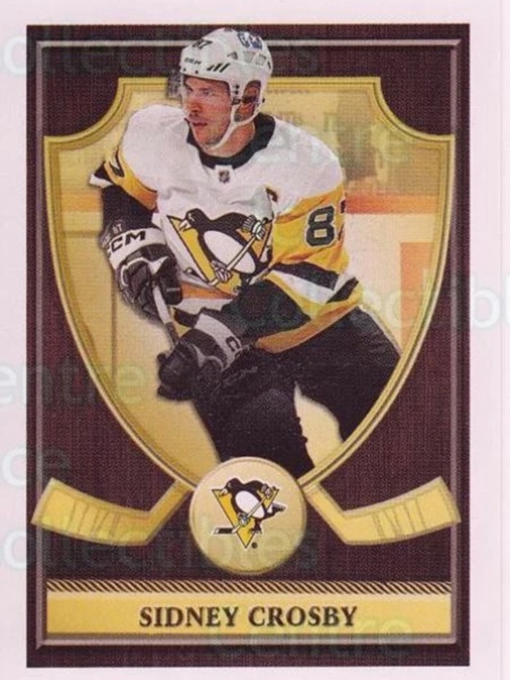 Sidney Crosby 2023/24 Topps Pittsburgh Penguins Sticker Hockey Card